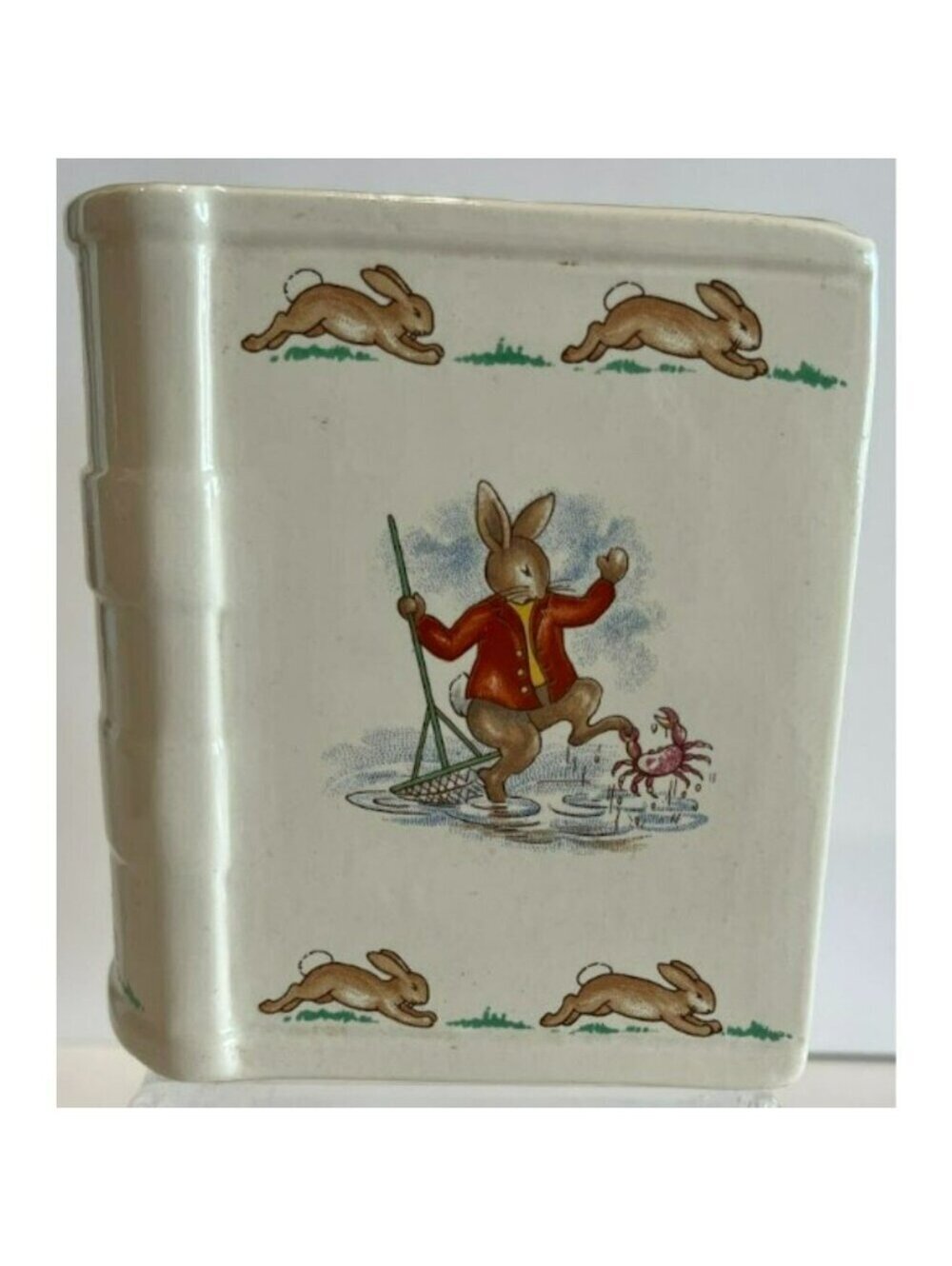 Royal Doulton Bunnykins Book-Shaped Bank - Porcelain Display Piece